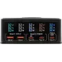 Daugiaportis įkroviklis Exsys EX-1106 160W, juodas, keli USB išvesties prievadai