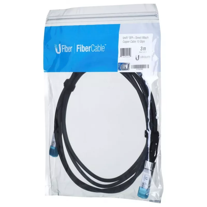 Ubiquiti UniFi Direct Attach 3 m šviesolaidinis kabelis juodas