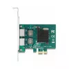 DeLOCK PCI Express x1 plokštė su 2 x RJ45 Gigabit LAN BCM pilka
