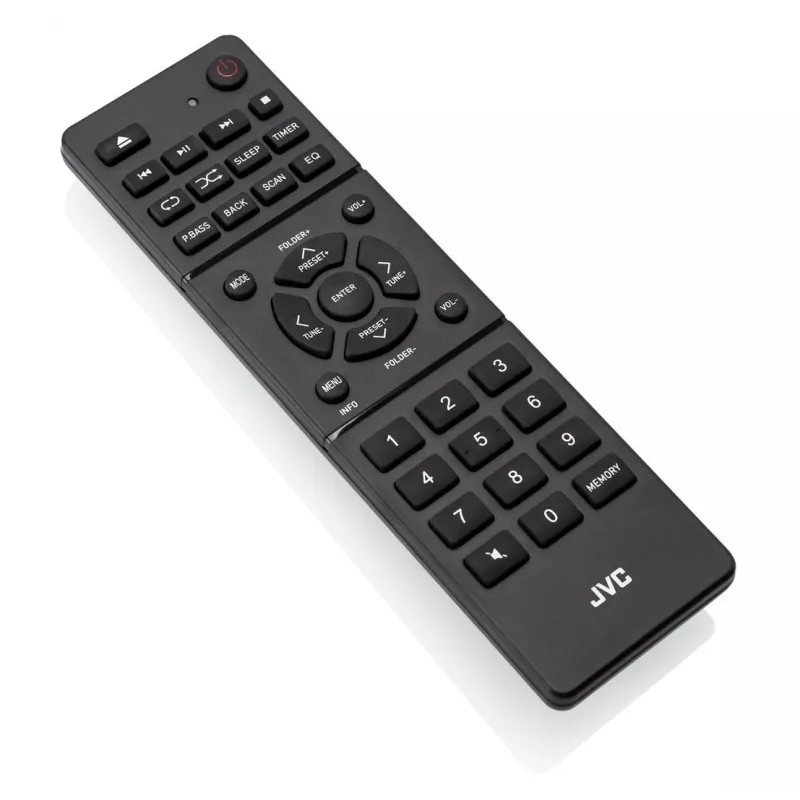 Stovo garsiakalbis JVC RD-E874B Bluetooth 20W juoda sidabrinė – ant grindų statoma garso sistema