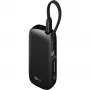 5 000 mAh maitinimo baterija, integruotas USB-C laidas 13 cm, 20 vatų (juoda, 5 Ah, 1x USB-A, 1x USB-C, PD, QC)