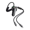 Mcdodo CC-0370 automobilinis įkroviklis, USB-C, Lightning, 120W, ištraukiami kabeliai