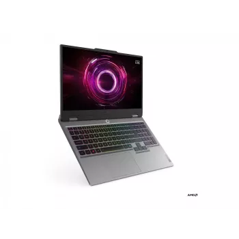 Laptop Lenovo LOQ Ryzen 5, 15.6 colių FHD IPS 144Hz, 16GB RAM, 512GB SSD, NVIDIA RTX 5050 8GB, Windows 11 Home (Luna pilka)