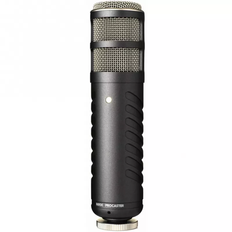 Studijinis dinaminis mikrofonas RØDE Procaster — laidinis, mini XLR (3 kontaktų), 75–18 000 Hz, 32 Ω, -56 dB, juodas, 695 g