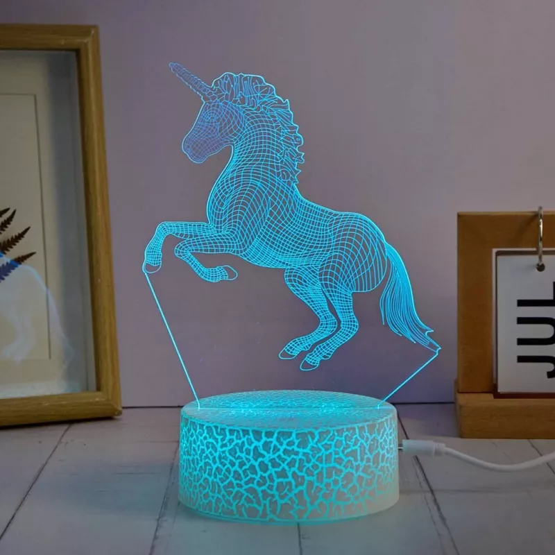 Manta SNL116RGB RGB 3D arklių dekoratyvinė LED lempa