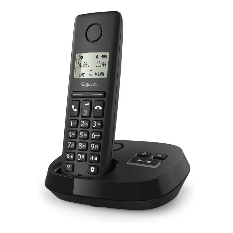 Belaidis telefonas Gigaset PURE 100A su DECT technologija, ilgas baterijos veikimo laikas