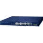 Valdomas jungiklis PLANET 24 prievadų 10/100/1000T + 2 prievadų L2 Gigabit Ethernet