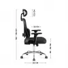 Biuro sukamoji kėdė mark adler Manager 3.3 Juoda — ergonomiškas dizainas, sukamas pagrindas