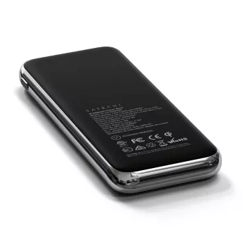 Belkin QUATRO 10000 mAh belaidžio įkrovimo išorinė baterija, juoda, sidabrinė