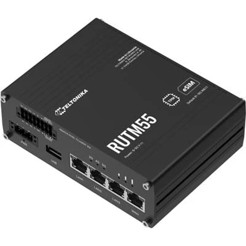 Maršrutizatorius Teltonika RUTM55 5G pramoninis Wi-Fi 6