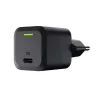 Mobiliojo įrenginio įkroviklis Green Cell CHARGC06, USB-C 33W, Quick Charge 3.0, kintamosios srovės įvestis 100–240V, juodas