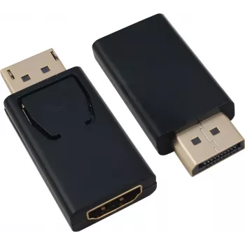 DisplayPort į HDMI adapteris helos 288466 — DisplayPort (kištukas) į HDMI (lizdas), juodas