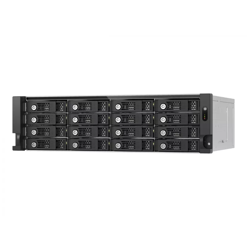 QNAP TL-R1600PES-RP išorinis diskų korpusas HDD/SSD korpusas Juoda, Pilka 2.5/3.5 colio