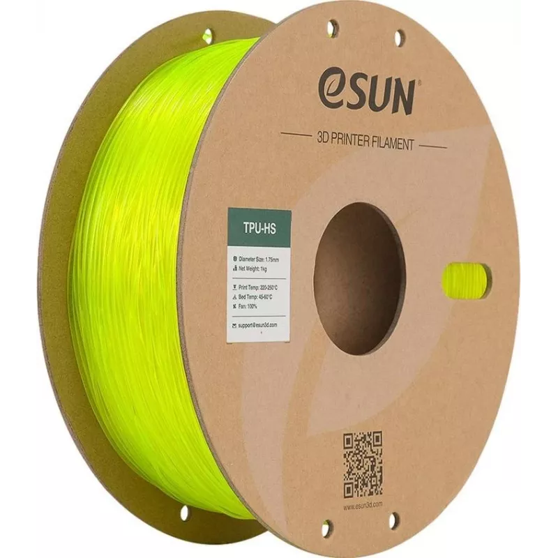 TPU-HIGH SPEED 1,75mm FLUORES Geltona 1kg (TPU-HS175F-Y1P1)
