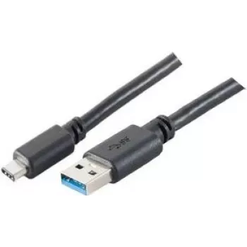 USB laidas ShiverPeaks BS77141-1.8 1.8m USB C USB A Juodas