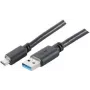 USB laidas ShiverPeaks BS77141-1.8 1.8m USB C USB A Juodas