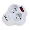 Esperanza ELK311W Elektrinis skirstytuvas 2 GN. USB-C USB-A ON. Baltas