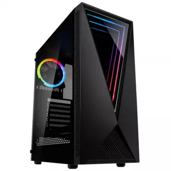Kolink VOID RGB bokšto korpusas juodas LED ventiliatorius langas dulkių filtras PC E