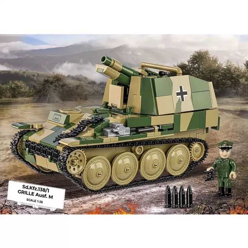 Konstrukcinis modelio rinkinys Cobi SD.KFZ.138/1 Grille, 720 vnt., demonstracinis modelis
