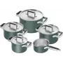 Indukcinėms kaitlentėms tinkamas 5 dalių nerūdijančio plieno puodų rinkinys ZWILLING PURE (MPN 1028854)
