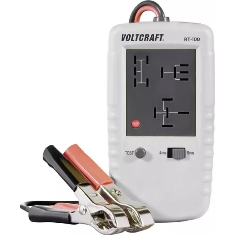Relės testeris Voltcraft RT-100 — skirtas tikrinti reles nuo 12 V iki 230 V