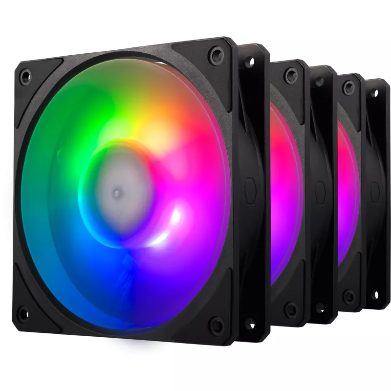 COOLER MASTER ventiliatorių rinkinys Mobius 120P ARGB, 3 vnt.