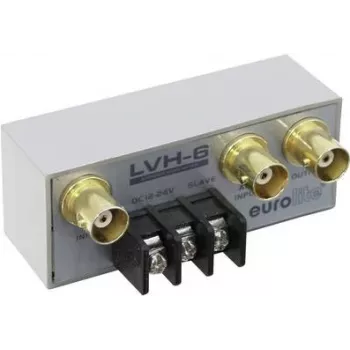 BNC jungiklis EUROLITE LVH-6 metaliniame korpuse 6 kanalai