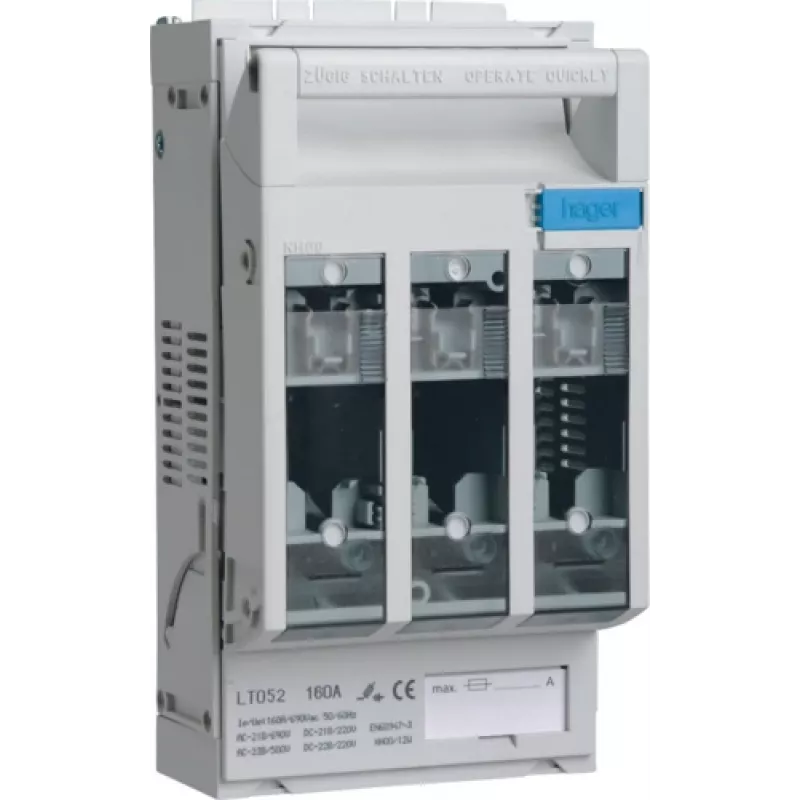 Hager NH00-Trenner LT052 3x160A DIN Rail M8 (LT052)