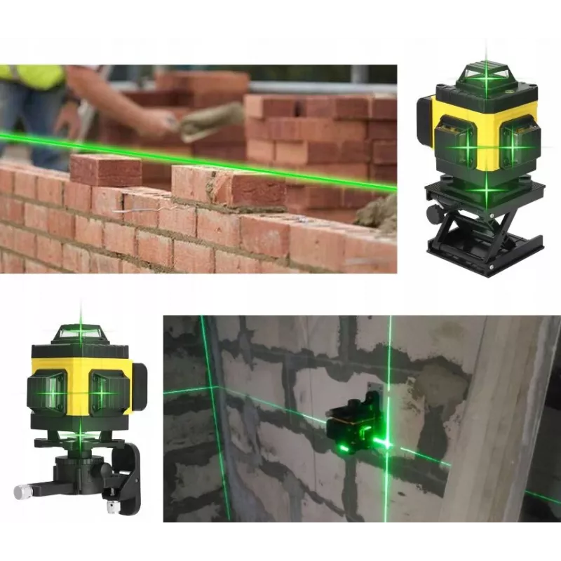 Lazerinis nivelyras kryžminis plokštuminis 4D