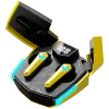 Canyon GTWS-2 belaidės ausinės su ausų kabliukais, žaidimams, USB Type-C, Bluetooth, įkrovimo doku, geltonos (CND-GTWS2Y)