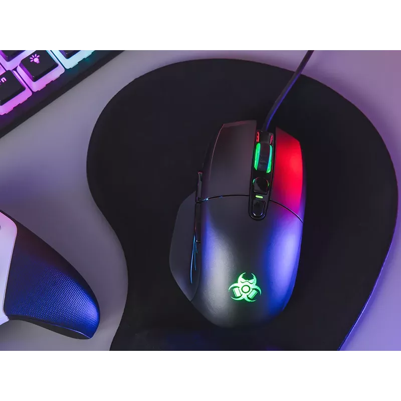 Žaidimų pelė TRACER Game Zone Odin RGB — iki 16000 DPI, laidinė, RGB apšvietimas