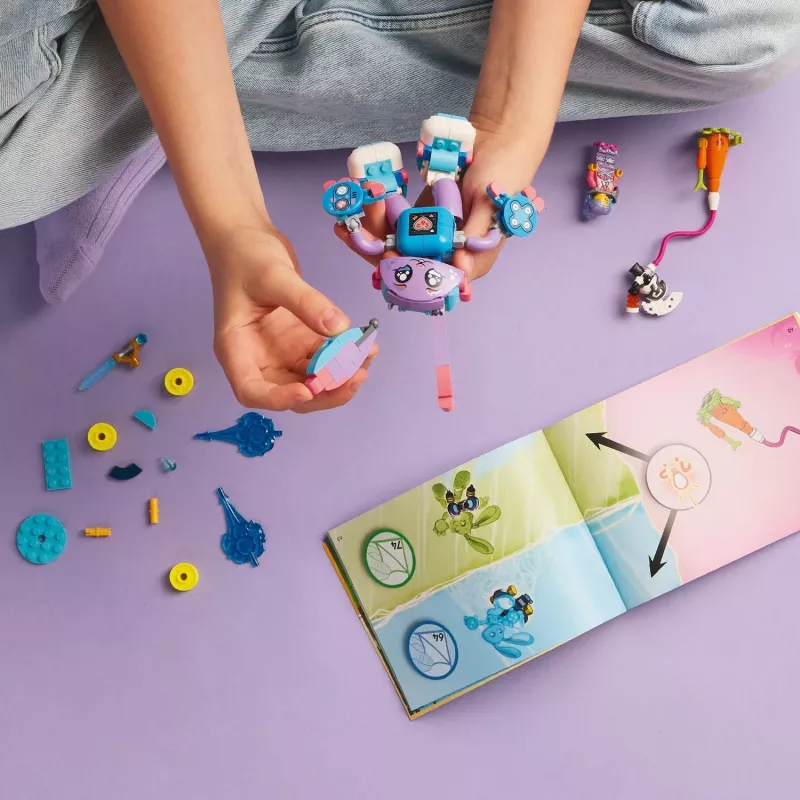 LEGO statybinių kaladėlių rinkinys LEGO 71490 Dreamzz Izzie and Bunchurro Gaming Bunny – personažų žaidimo rinkinys