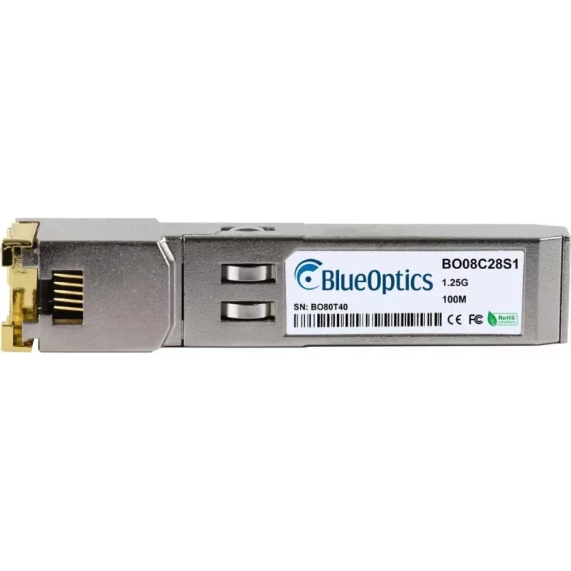 SFP siųstuvas-imtuvas BlueOptics BO08C28S1 (980-9I251-00IS00-BO) — varinis RJ45, 1000BASE-T, 100 m, 0°C–+70°C