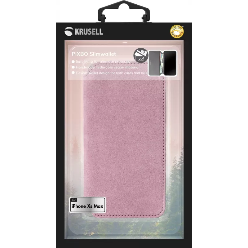 Dėklas-knygelė Krusell Broby 4 Card SlimWallet iPhone XS Max