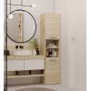 Vonios spintelė top e shop S40 SONOMA — Ąžuolo spalvos rėmas, laisvai pastatoma, 6 lentynos, 400×300×1700 mm