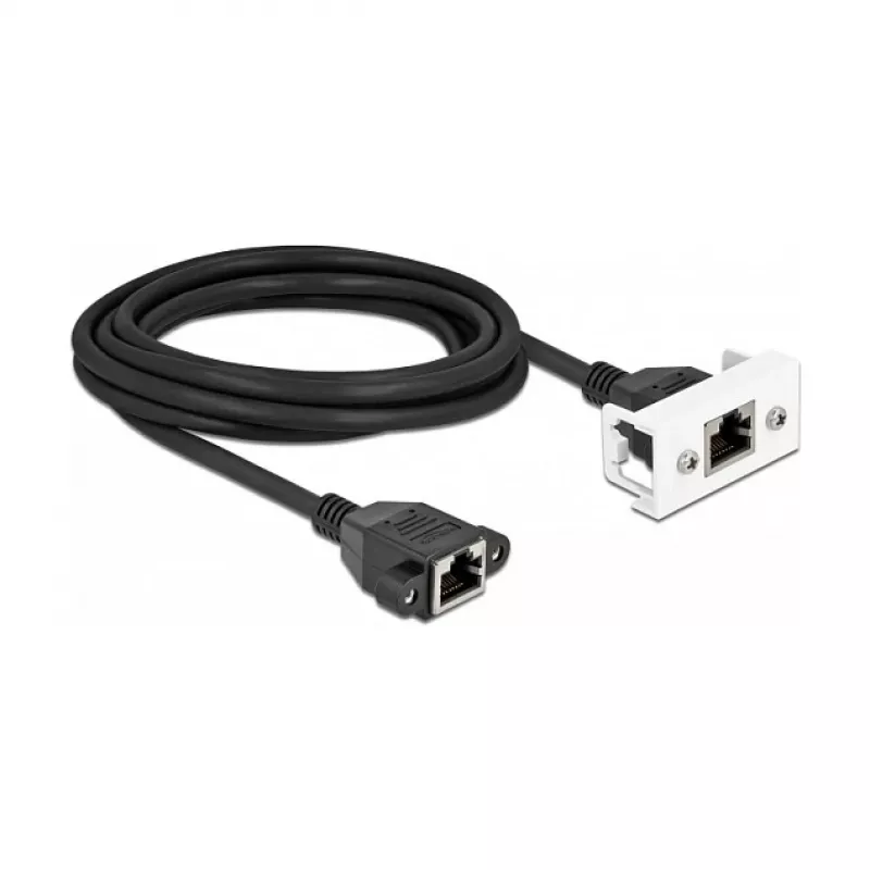 DeLOCK tinklo prailginimo laidas Cat.6A 3m juodas