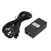 PoE maitinimo šaltinis Extralink POE-24-24W-G 24V 1A 24W Gigabit, skirtas patalpoms, juodas, komplekte kintamosios srovės laidas