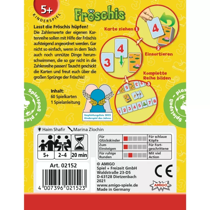 Amigo Froeschis 20 min. kortų žaidimas Koncen