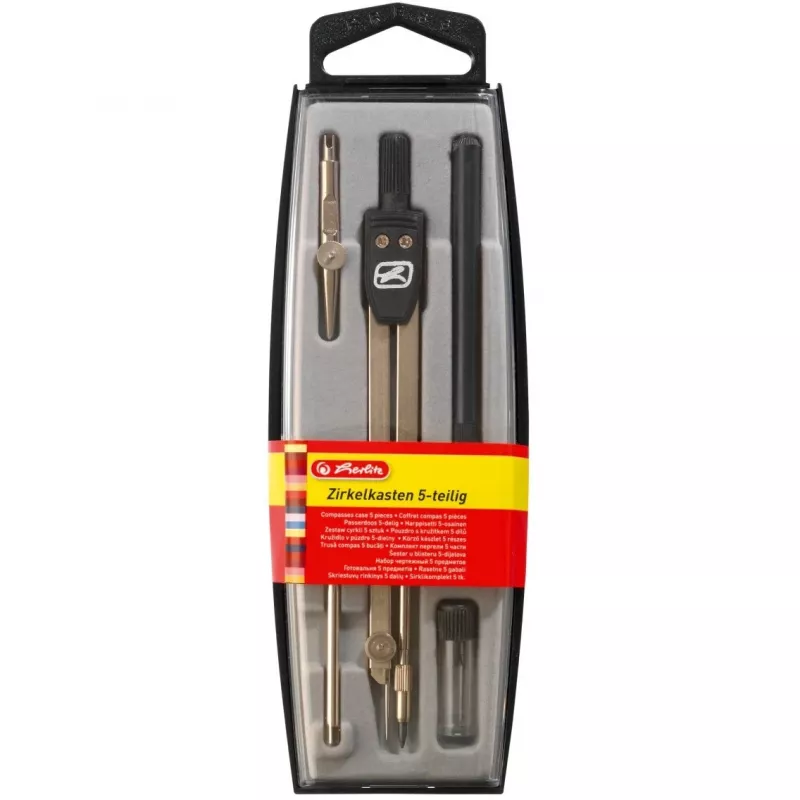 Lankinis skriestuvas Herlitz 8710303 Juodas Metalinis 5 vnt.