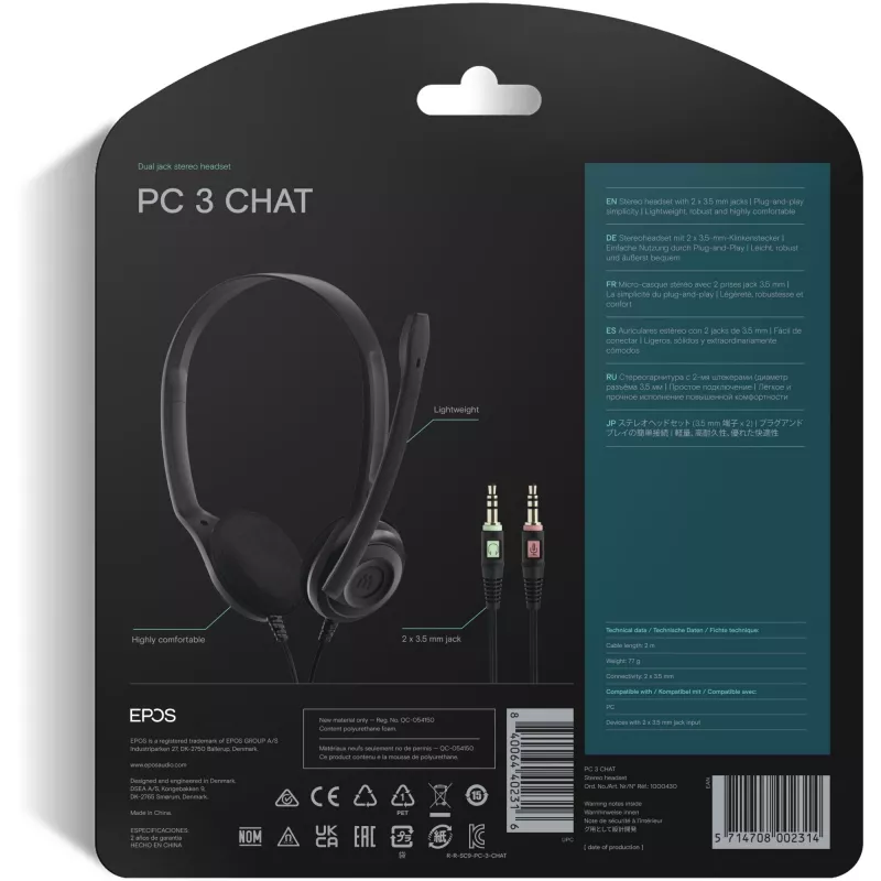Sennheiser PC 3 CHAT ausinės juodos