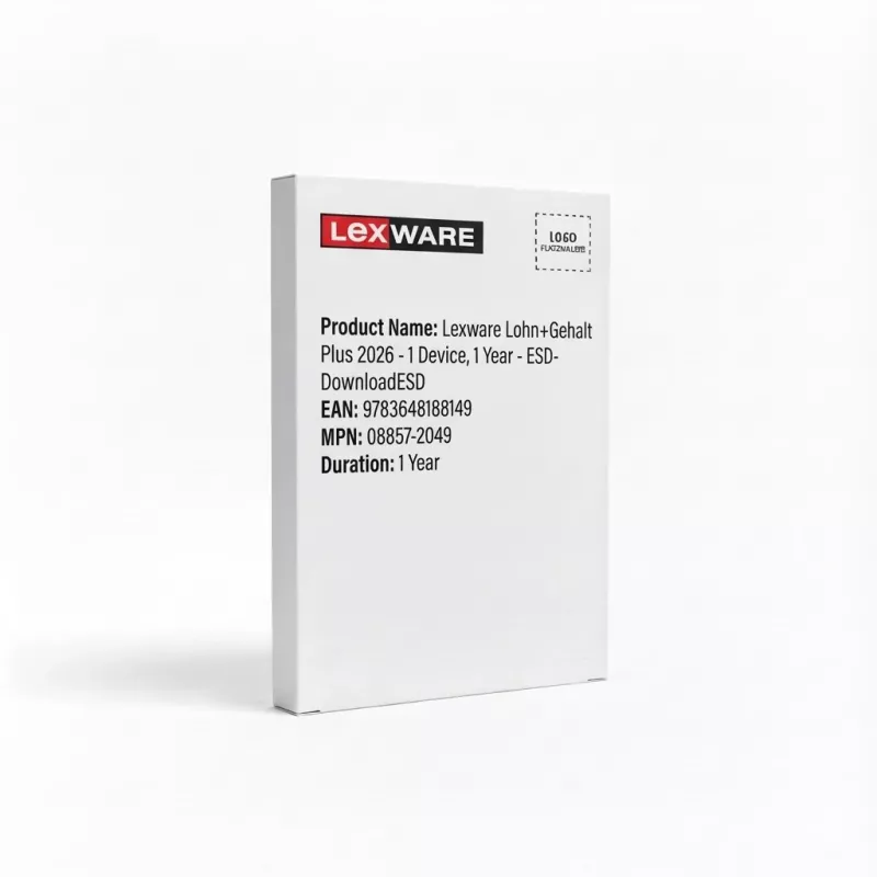Lexware lohn+gehalt plus 2026 Apskaita 1 licencija (-os) 1 metai (-ų)