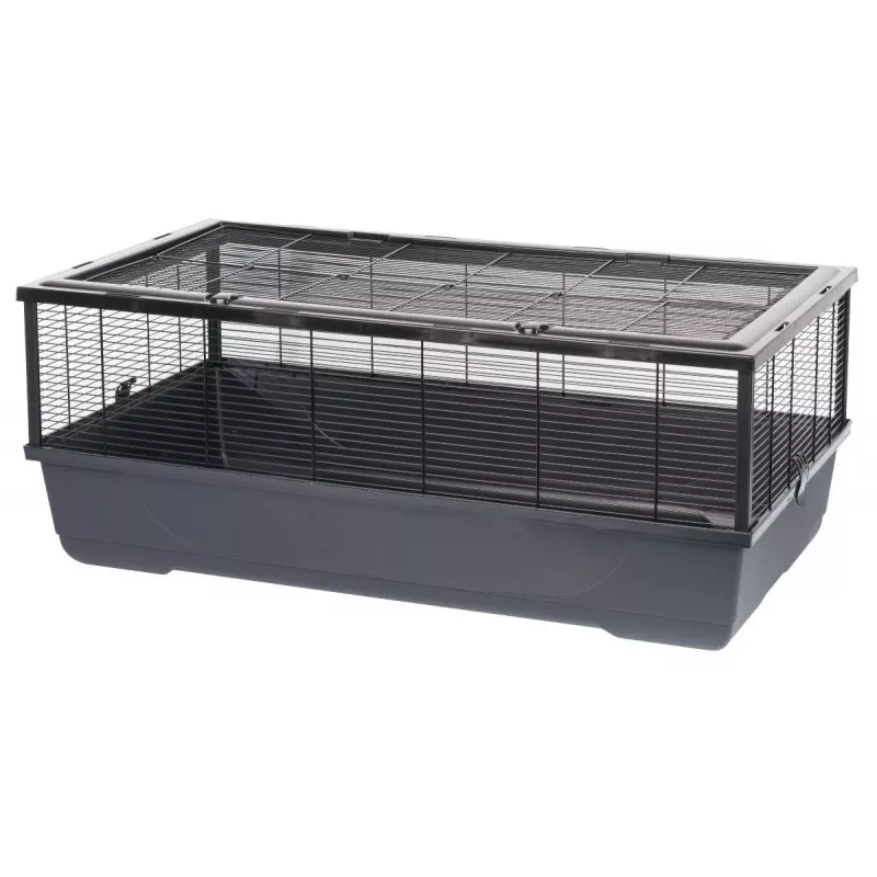 Narvas INTER ZOO Bernie juodas smulkiems gyvūnams 100 x 54 x 39 cm metalinis