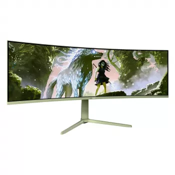 Lenktas kompiuterio monitorius Arozzi Nova 49 coliai (124,5 cm) Dual QHD 5120×1440 LED VA, 4 ms, žalias