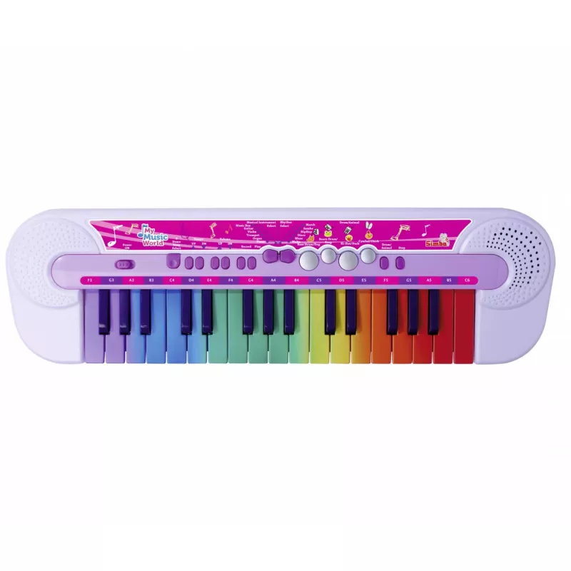 Klaviatūra Simba Toys Benelux My Music World 106834638 su prisilietimui jautriais klavišais
