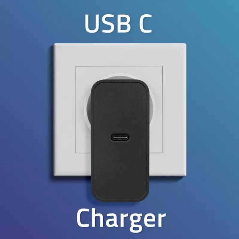 Įkroviklis QOLTEC Super Quick PD 65W USB‑C Power Delivery 5–20V, 1x USB‑C, USB PD 3.0, Type C kištukas, 65 W