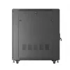 19 colių stovo spinta LANBERG FF01-6022-23B, 22U, 600×1000 mm, juoda, perforuotos durys