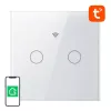 Išmanusis jutiklinis WiFi šviesos jungiklis Gosund SLS2 (modelis SW12) — lietimo valdymas, Wi‑Fi ryšys, pasirenkamas N/Dvigubas laidų sujungimas