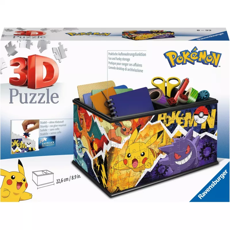 3D dėlionė Ravensburger Pokémon 3D animaciniai filmukai, nuo 8 metų