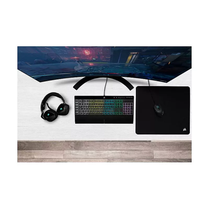 Žaidimų klaviatūra Corsair K55 Pro RGB (juoda) FR