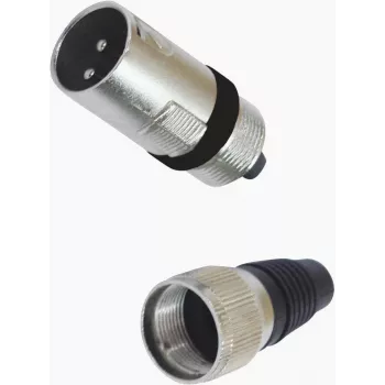 XLR 3 kontaktų jungtis Omnitronic 30200089 mikrofonui ir garso įrangai, vyriškos/moteriškos versijos